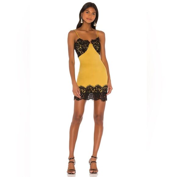 NBD Dresses & Skirts - NBD Olmpias Mini Slip Dress in Mustard Yellow S NWOT